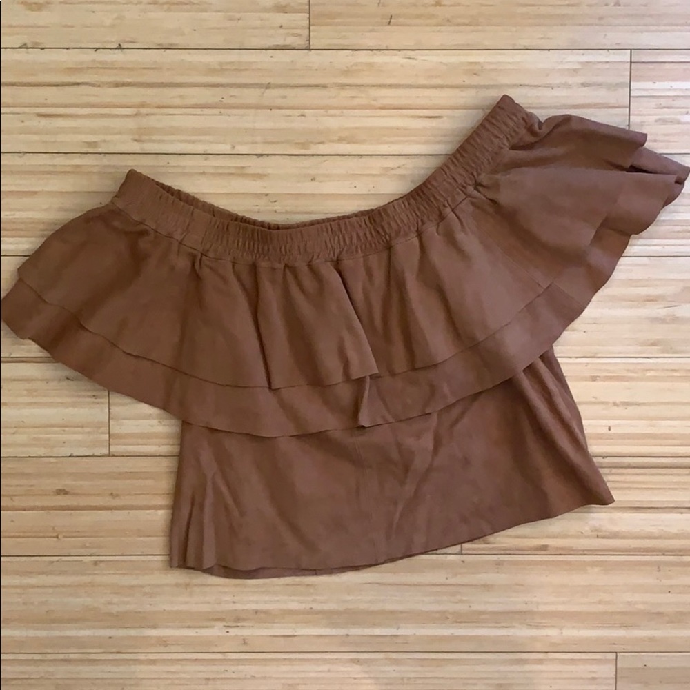Designers Remix - Suede Top View 2